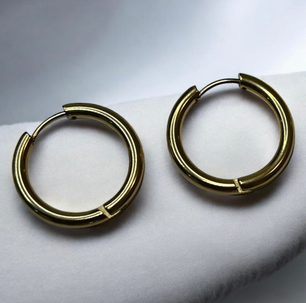 Créoles interchangeables en acier inoxydable pour pampilles