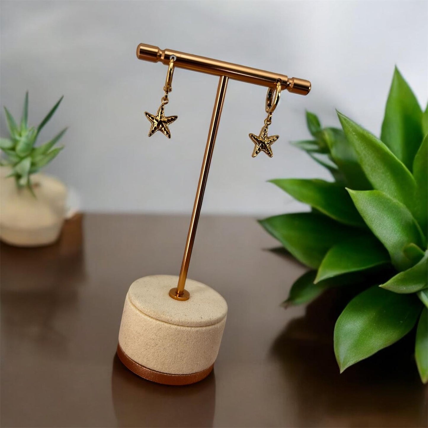 sublime éclat : ✨ Créoles Étoile de Mer – Montage Fait Main ✨