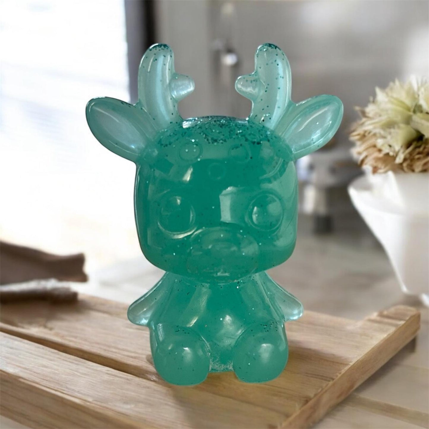 figurine cerf en résine époxy