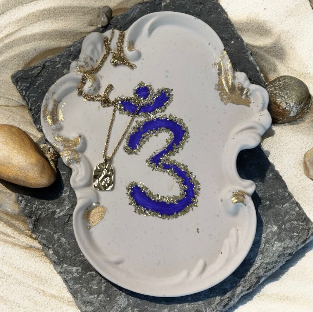 Plateau en Jesmonite 3 oeil