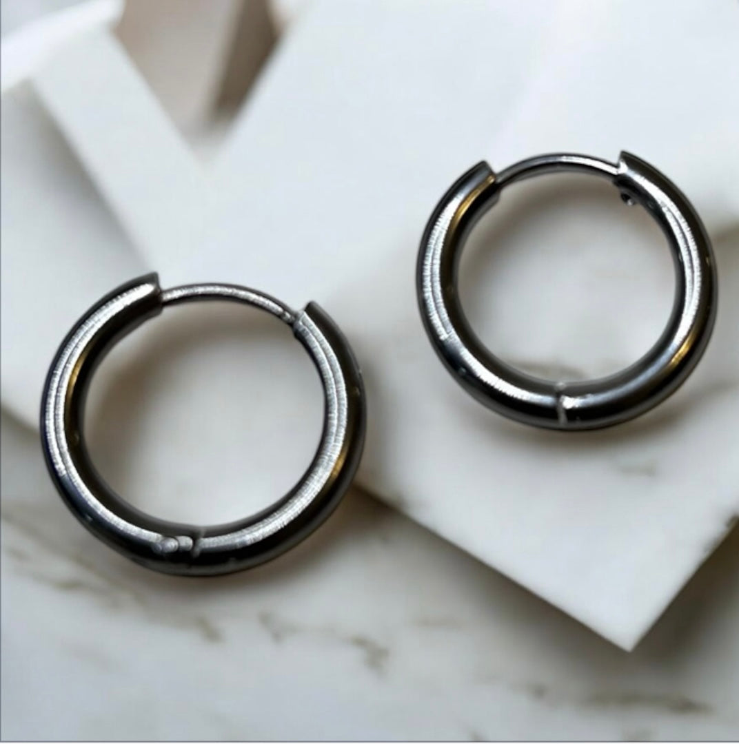 Créoles interchangeables en acier inoxydable pour pampilles