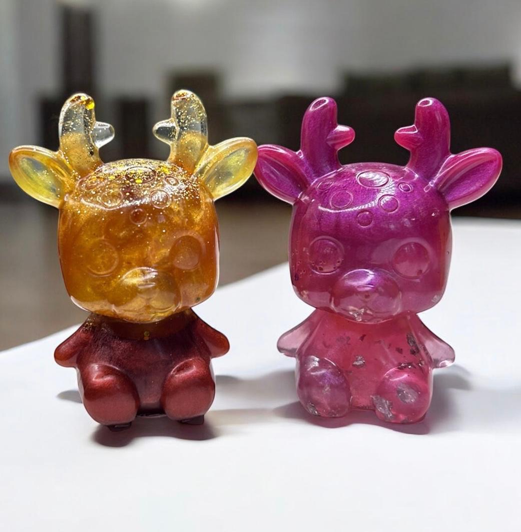 figurine cerf en résine époxy