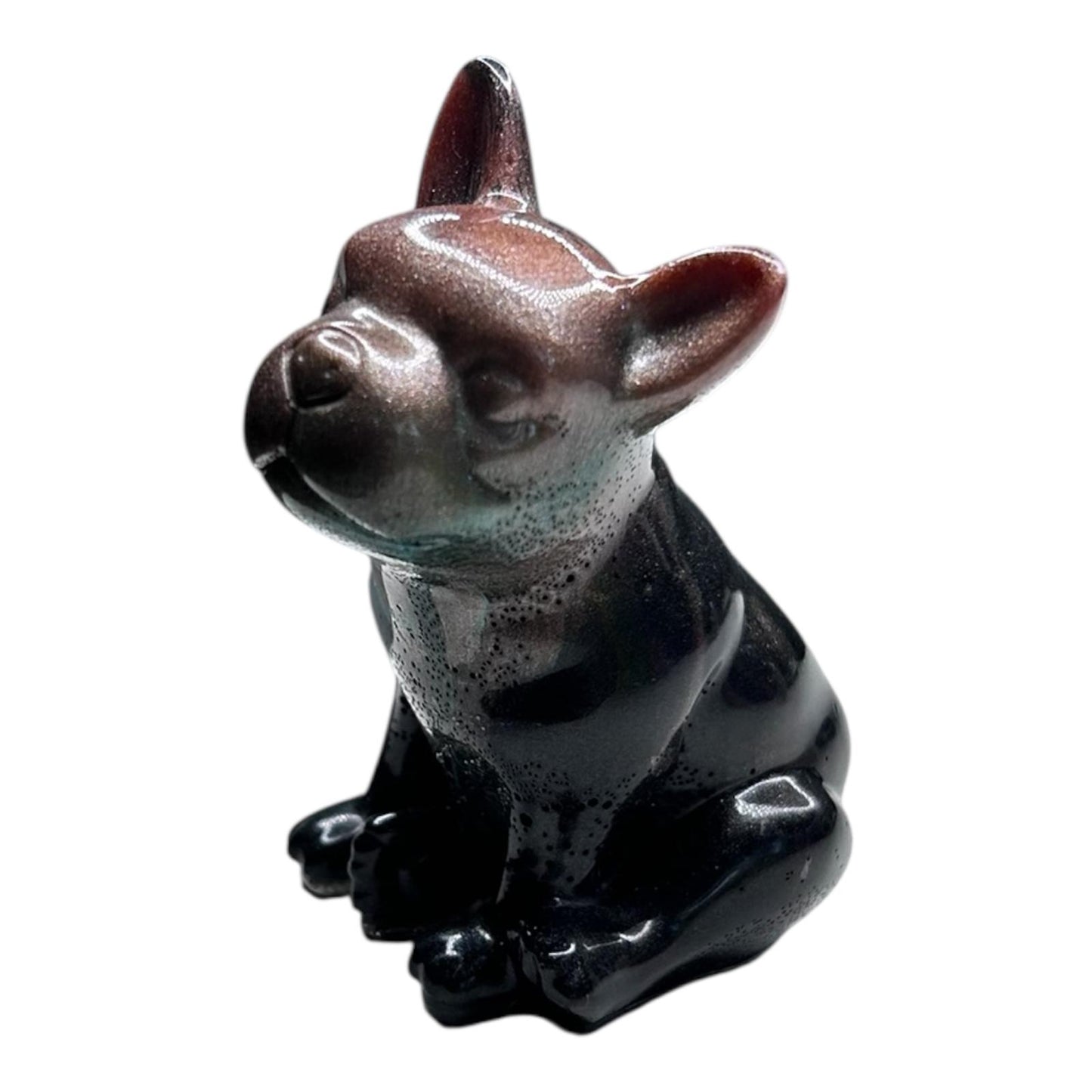 Figurine Chien en Résine Époxy – Compagnon Fidèle, Fait Main 🐶