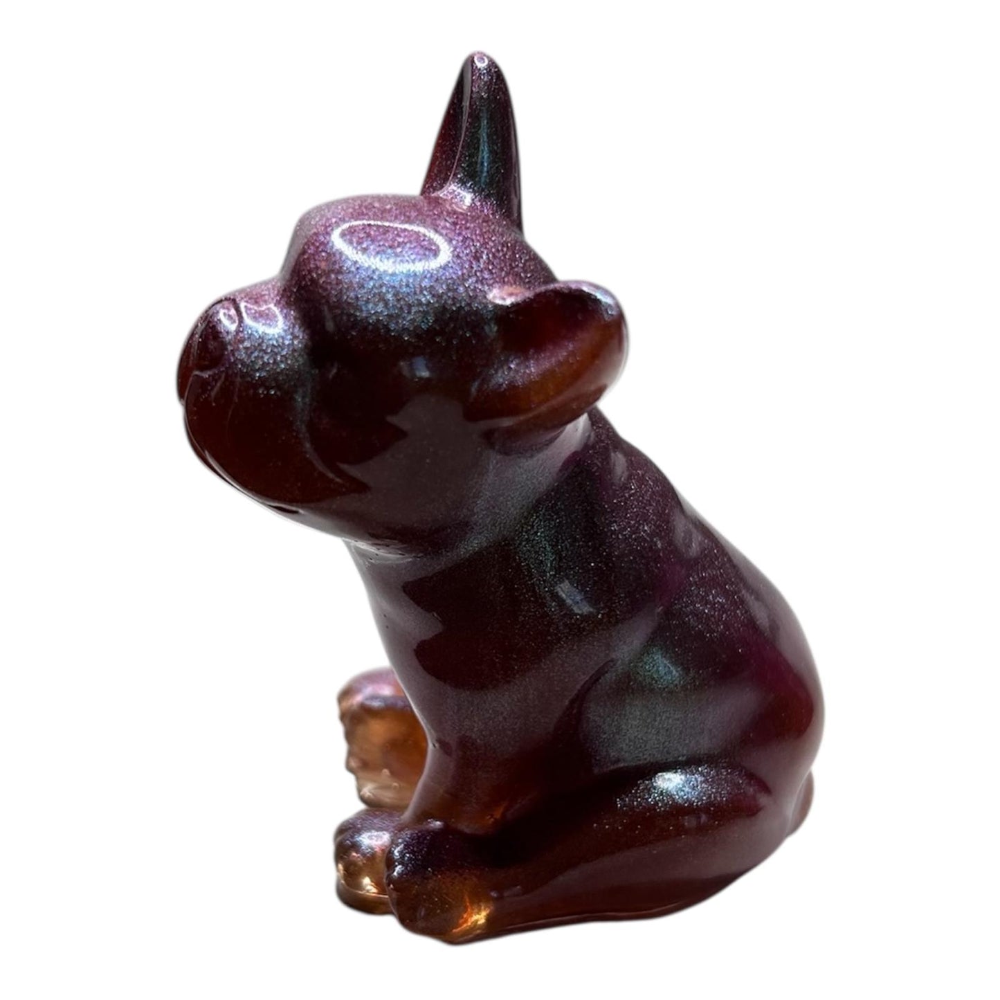 Figurine Chien en Résine Époxy – Compagnon Fidèle, Fait Main 🐶