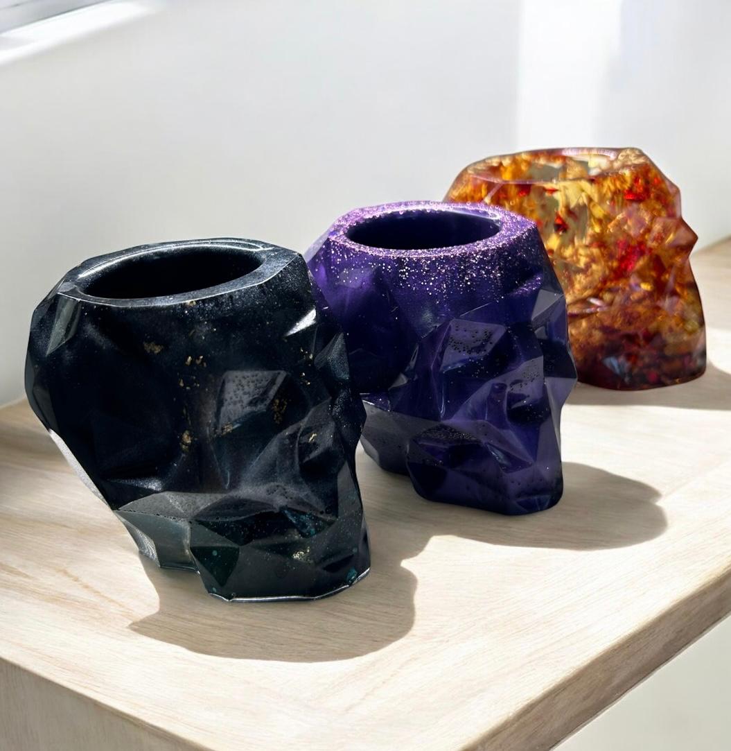 Pot à crayons en resine epoxy