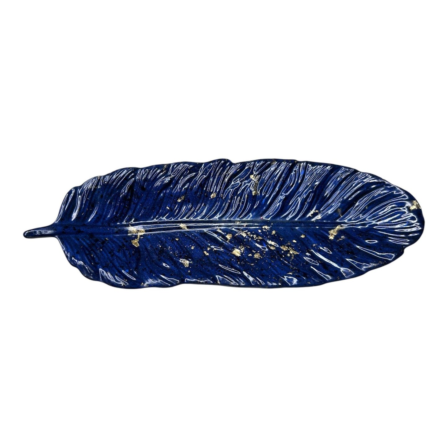 Vide-poche en Résine Époxy – Plume, Fait Main ✨