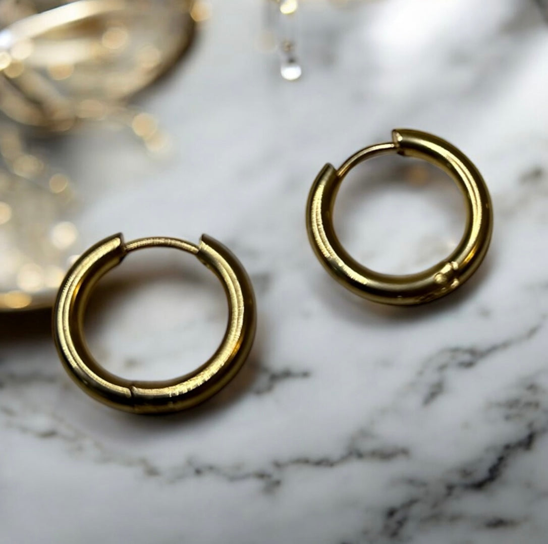 Créoles interchangeables en acier inoxydable pour pampilles