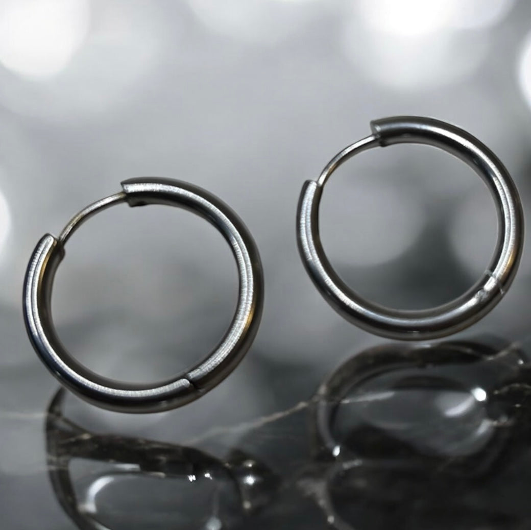 Créoles interchangeables en acier inoxydable pour pampilles