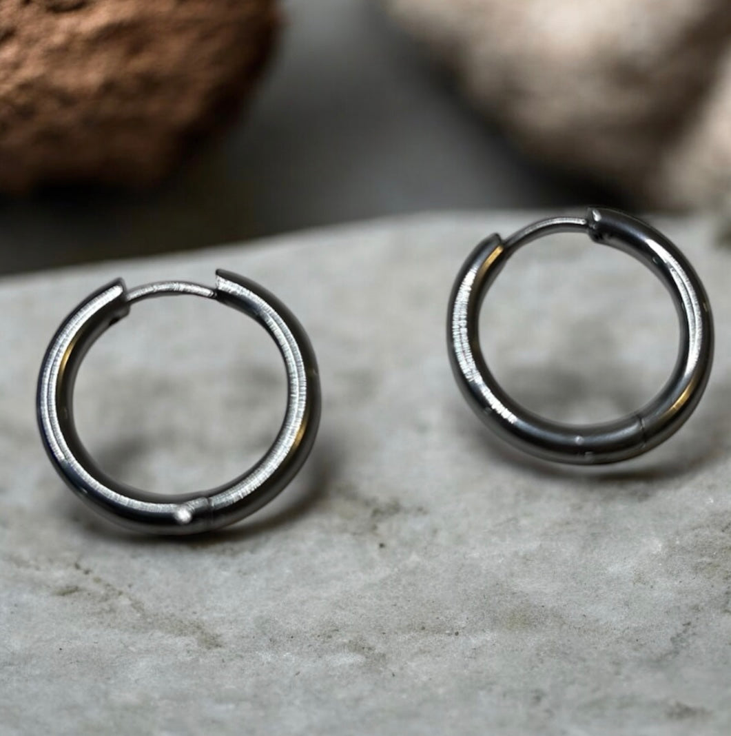 Créoles interchangeables en acier inoxydable pour pampilles