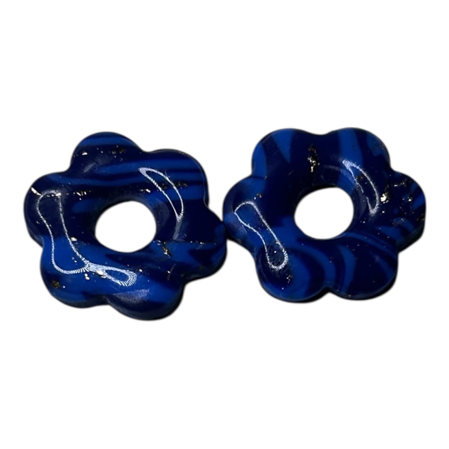 Pampilles interchangeables : 5 pétales ( argile polymère)