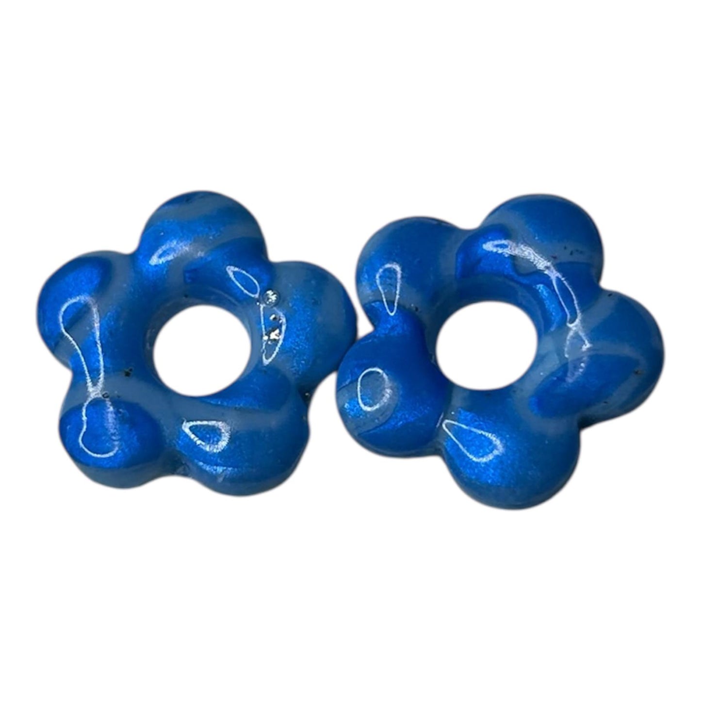 Pampilles interchangeables : 5 pétales ( argile polymère)