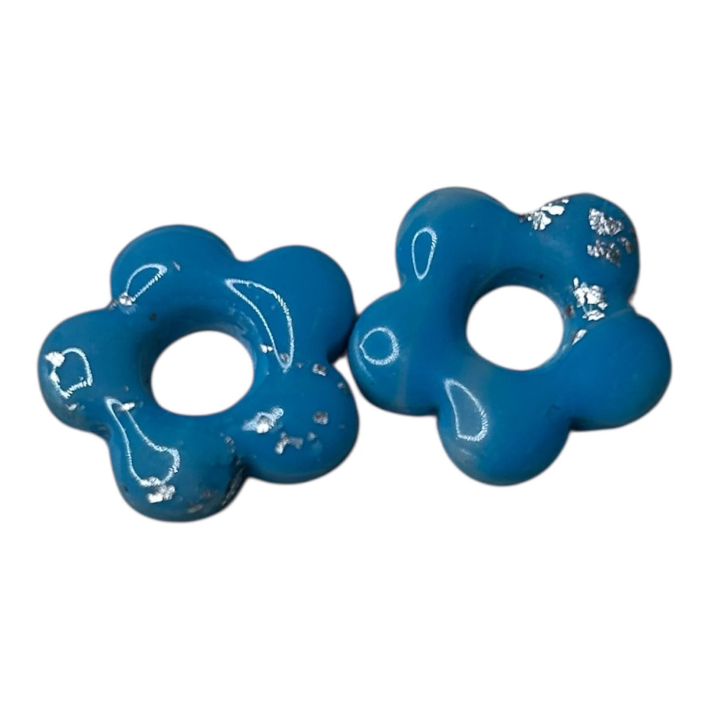 Pampilles interchangeables : 5 pétales ( argile polymère)