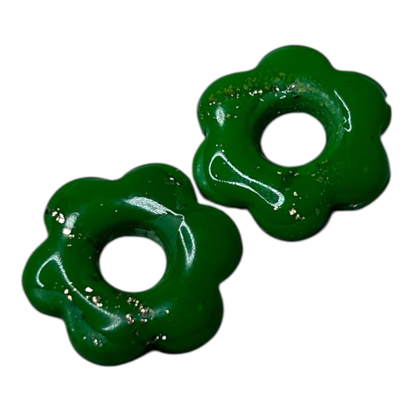 Pampilles interchangeables : 5 pétales ( argile polymère)