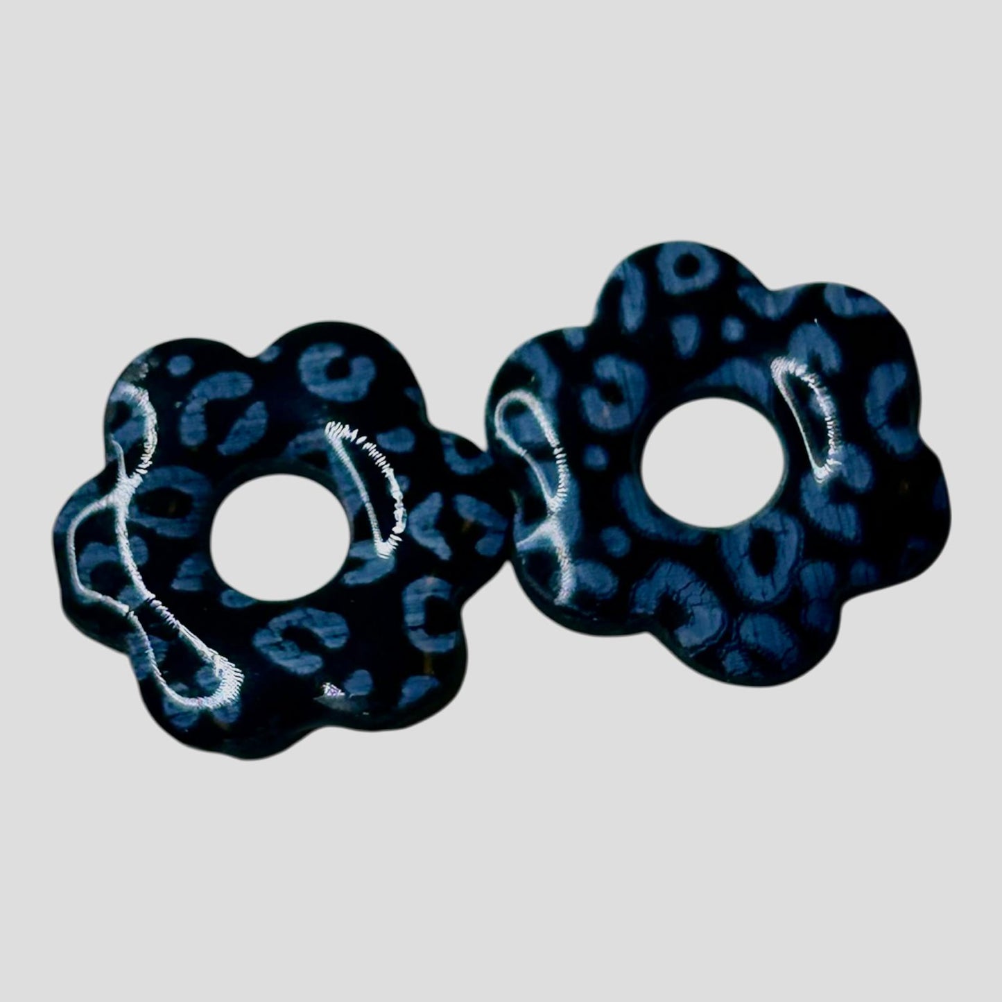 Pampilles interchangeables : 5 pétales ( argile polymère)