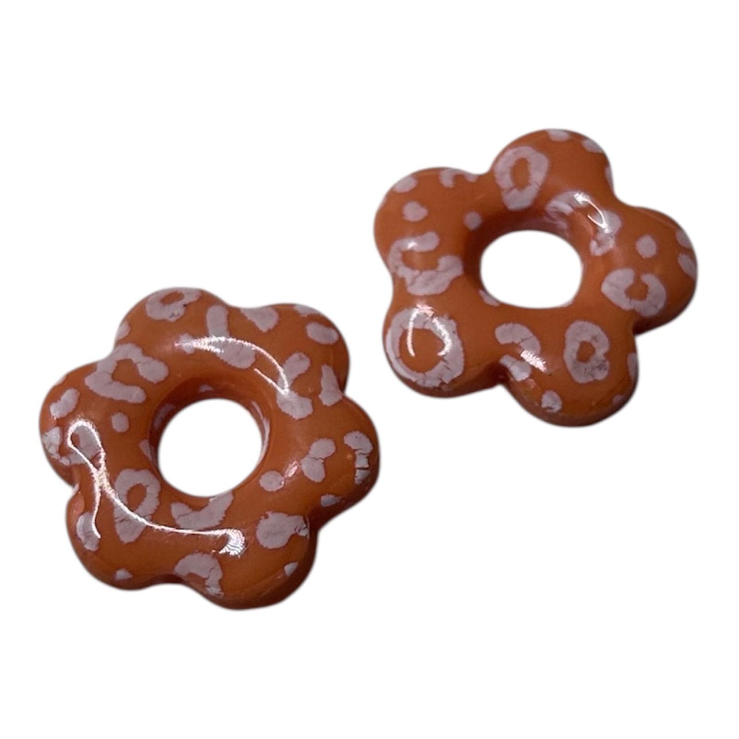 Pampilles interchangeables : 5 pétales ( argile polymère)