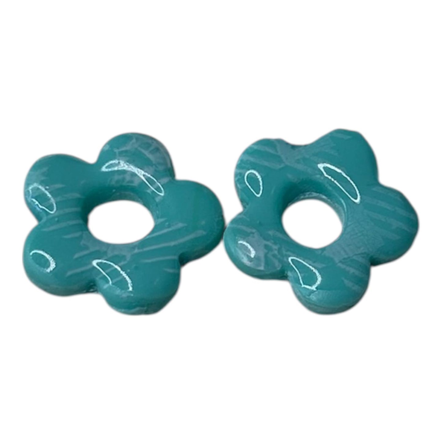 Pampilles interchangeables : 5 pétales ( argile polymère)