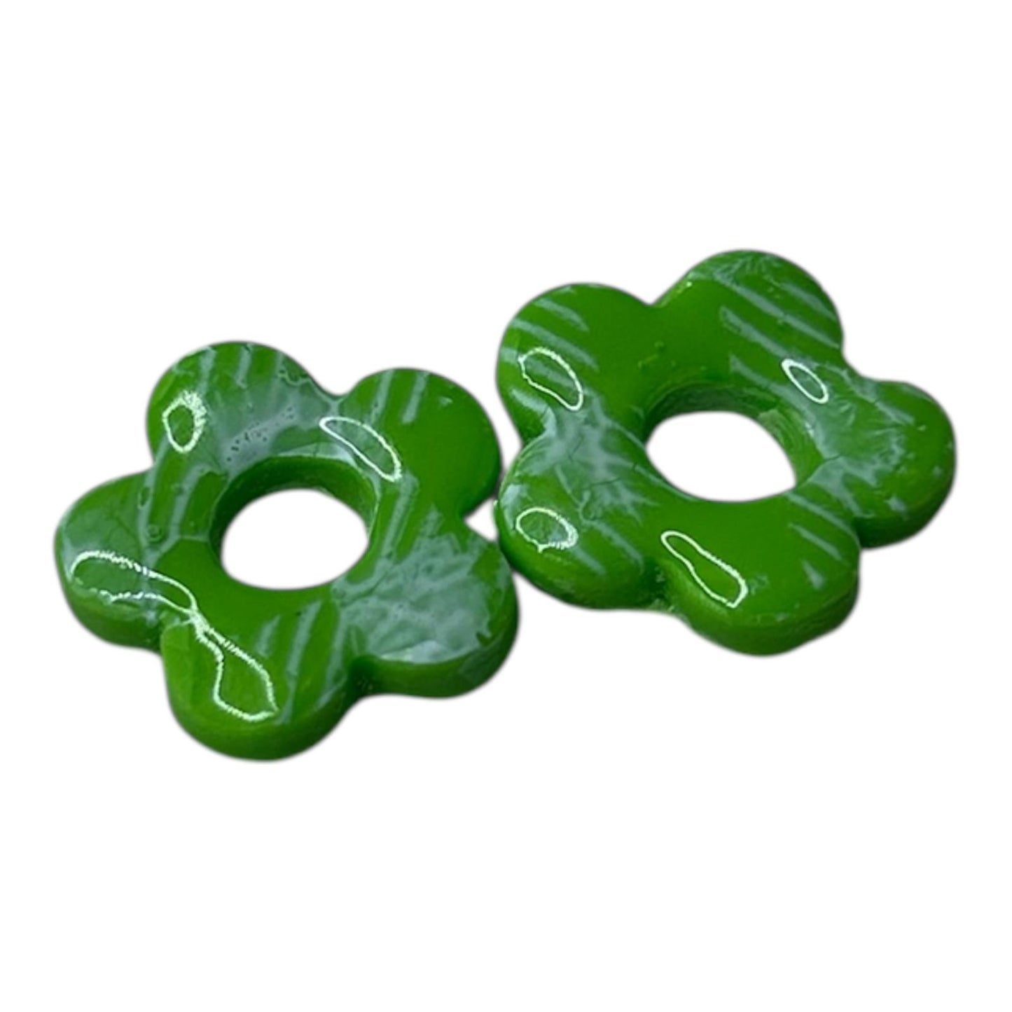 Pampilles interchangeables : 5 pétales ( argile polymère)