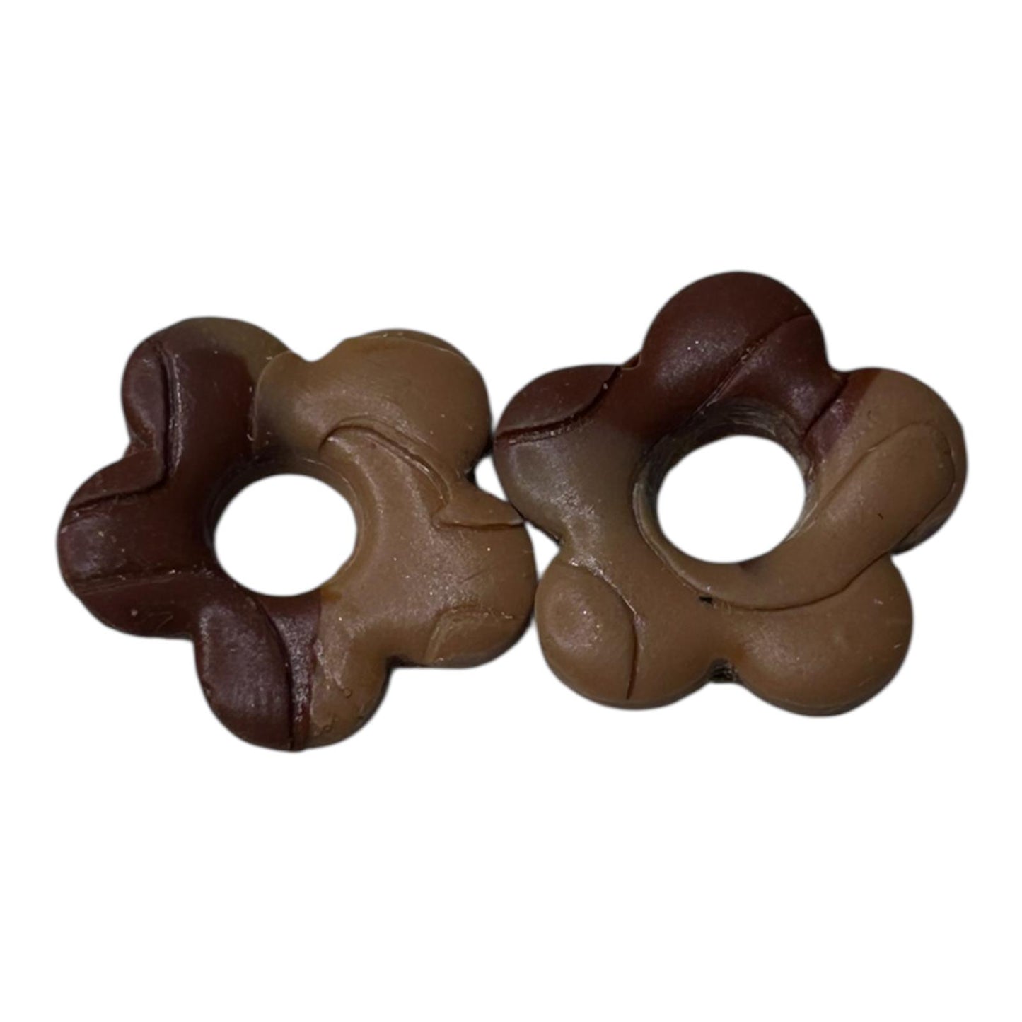 Pampilles interchangeables : 5 pétales ( argile polymère)