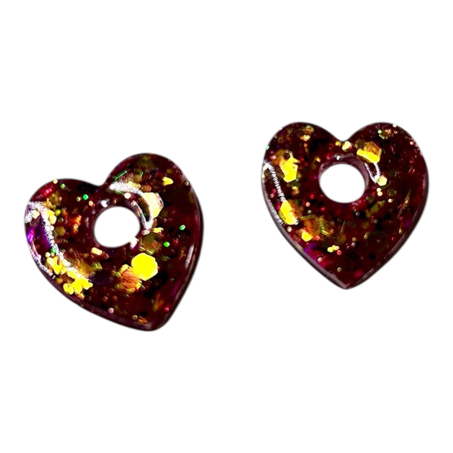 ✨ Pampilles interchangeables en résine époxy ✨ coeur