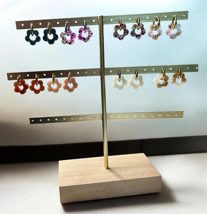 ✨ Pampilles interchangeables en résine époxy 5 pétales mini