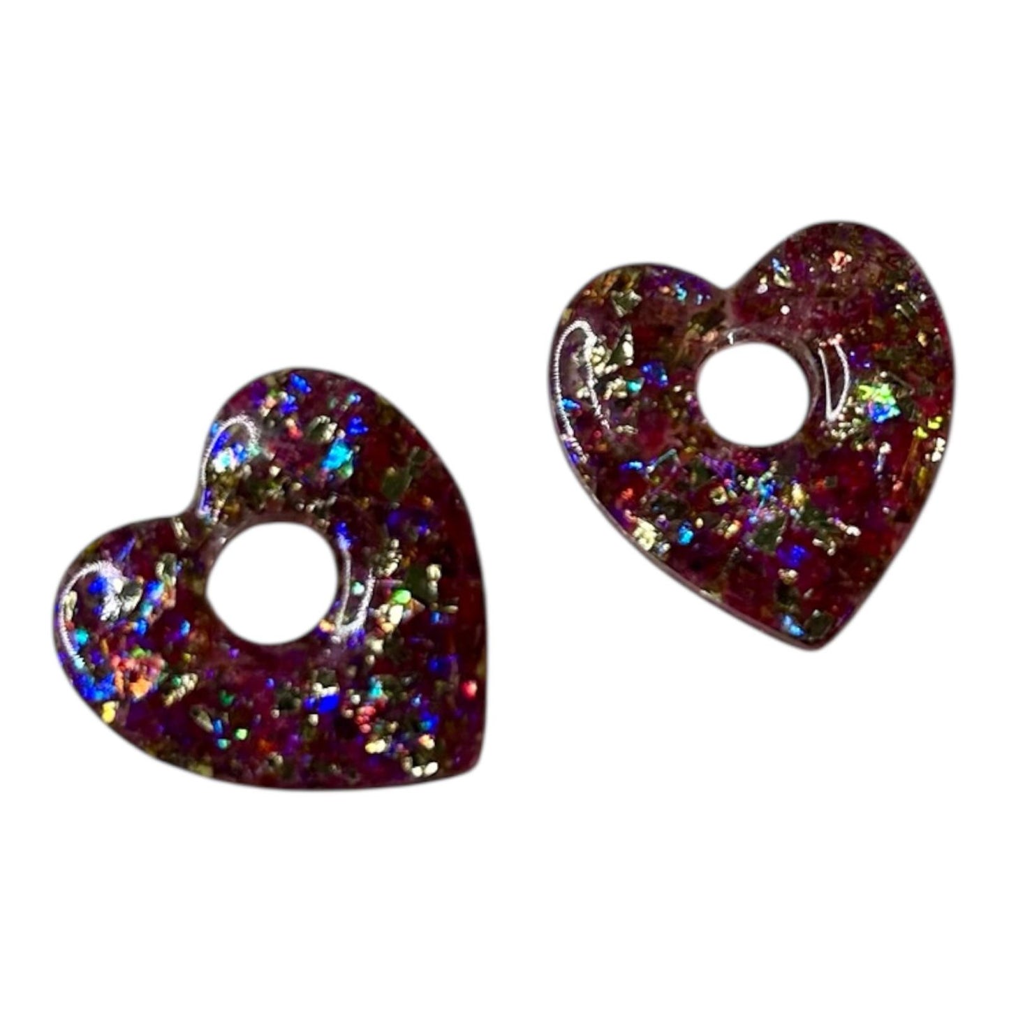 ✨ Pampilles interchangeables en résine époxy ✨ coeur