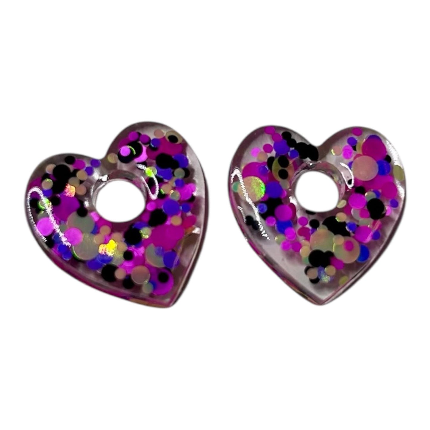 ✨ Pampilles interchangeables en résine époxy ✨ coeur