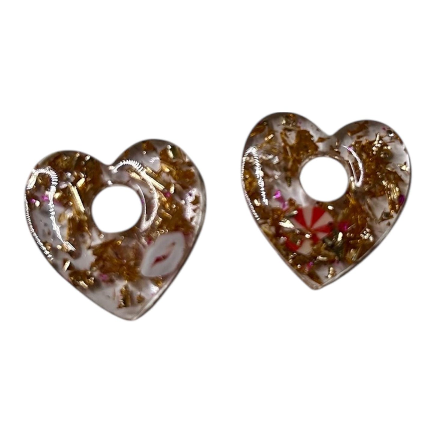 ✨ Pampilles interchangeables en résine époxy ✨ coeur