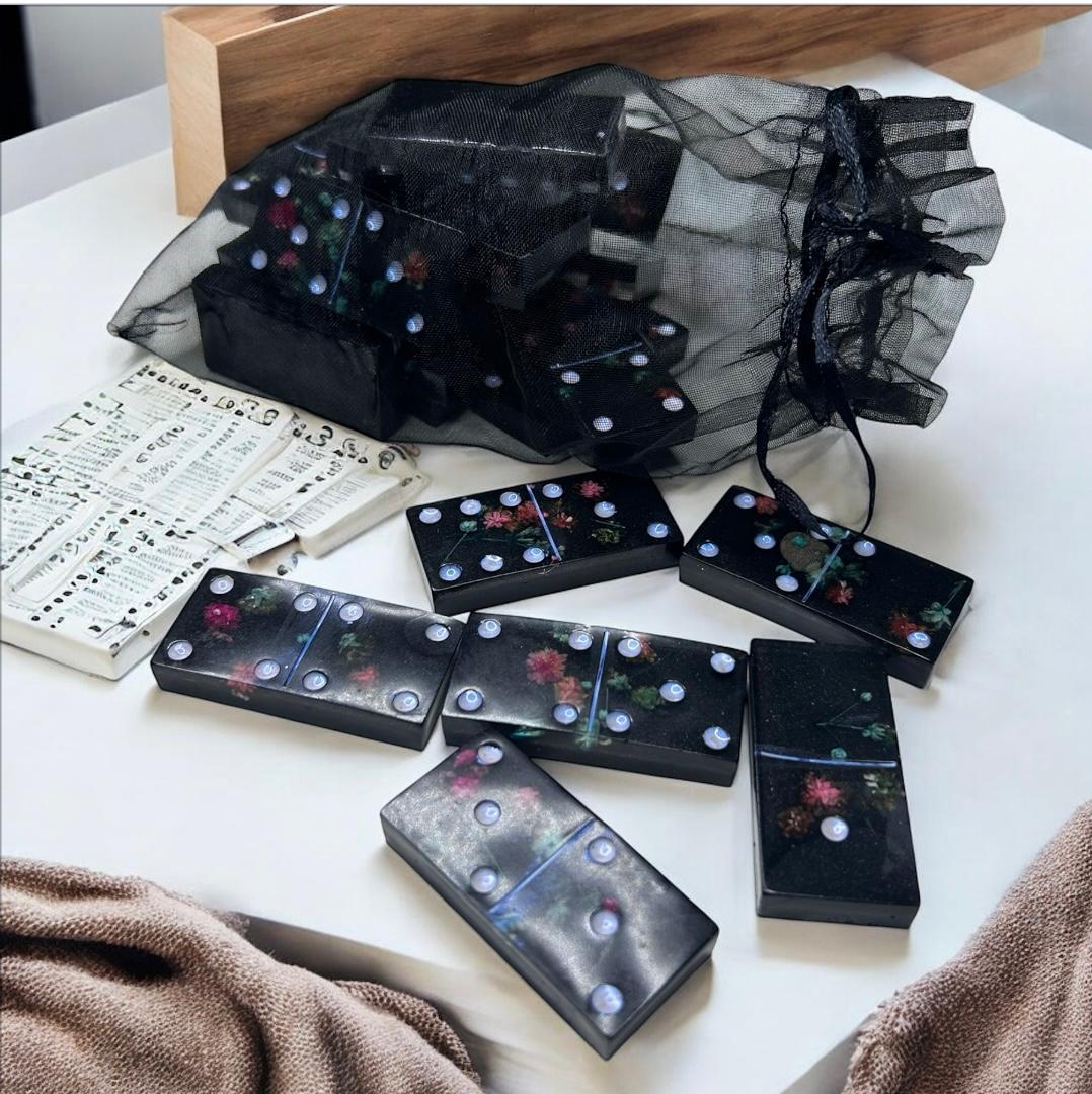 jeux de dominos en résine époxy