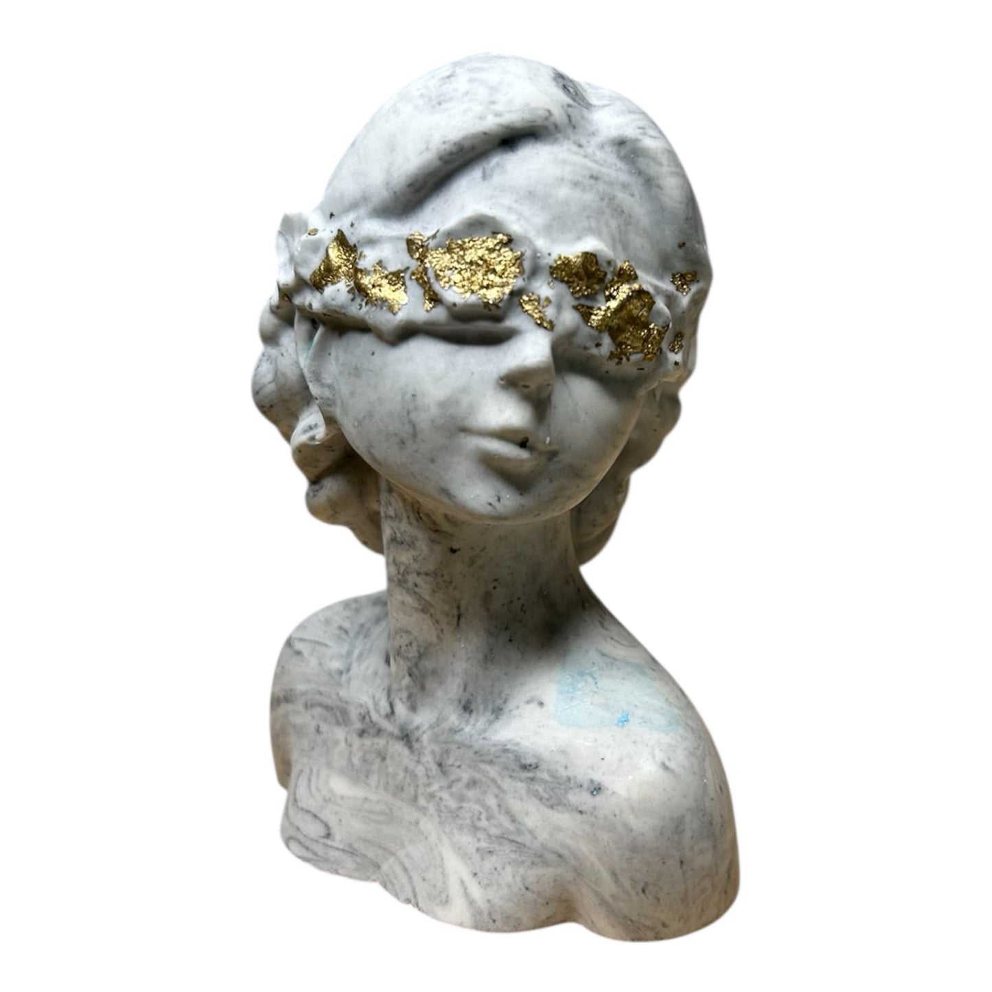figurine visage femme en Jesmonite