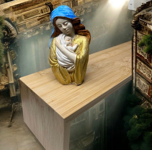 Figurine décorative Vierge Marie en Jesmonite